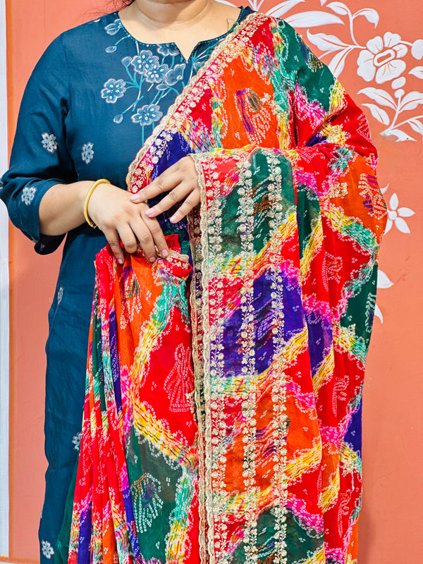 MULTICOLOUR CARNIVAL GEORGETTE SAREE