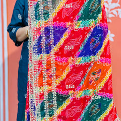 MULTICOLOUR CARNIVAL GEORGETTE SAREE