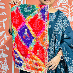 MULTICOLOUR CARNIVAL GEORGETTE SAREE