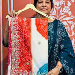 CHINON MANDALA BIG BOOTA SAREE