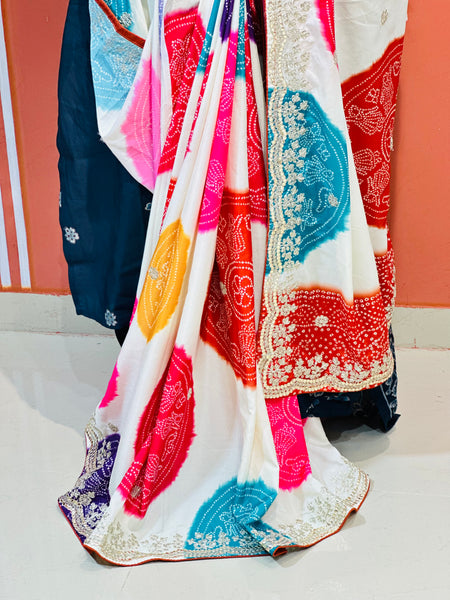 CHINON MANDALA BIG BOOTA SAREE