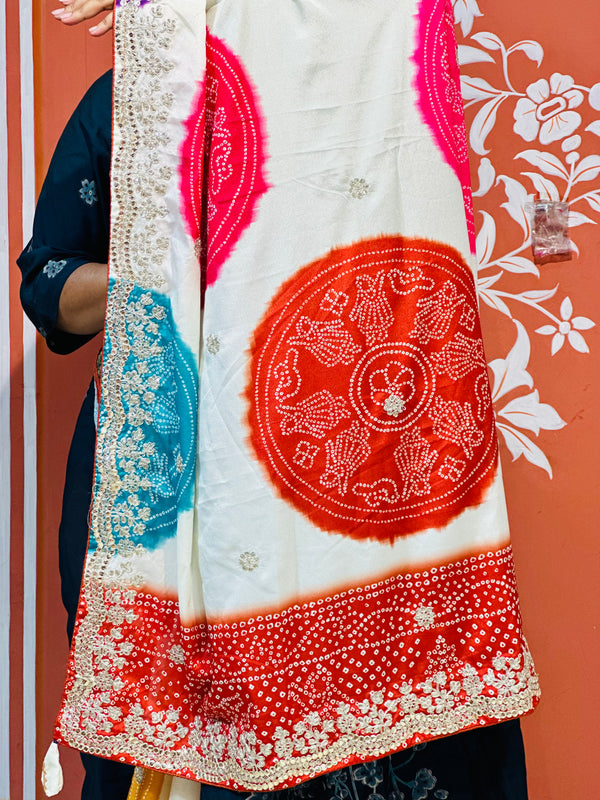 CHINON MANDALA BIG BOOTA SAREE