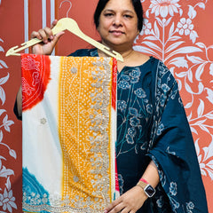 CHINON MANDALA BIG BOOTA SAREE