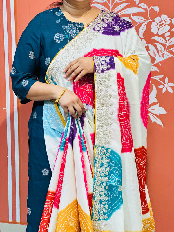 CHINON MANDALA BIG BOOTA SAREE
