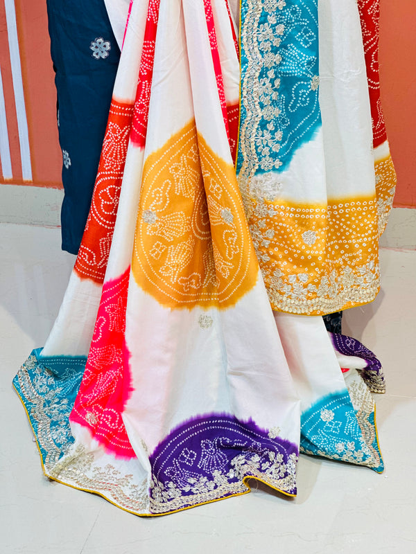 CHINON MANDALA BIG BOOTA SAREE