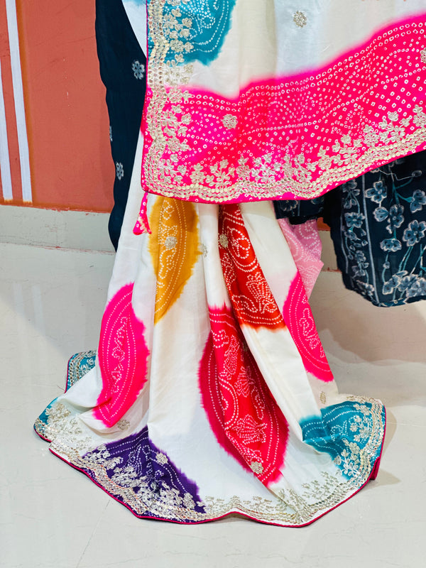 CHINON MANDALA BIG BOOTA SAREE