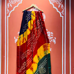 PURE GEORGETTE BHANDEJ SAREE