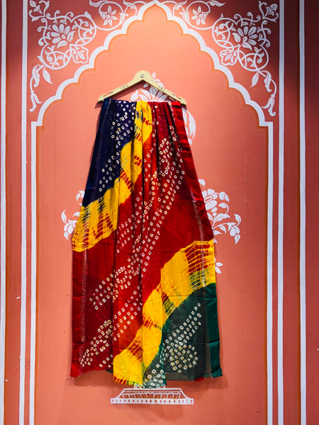 PURE GEORGETTE BHANDEJ SAREE