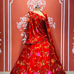MOSH CRAPE FLORAL LEHENGA