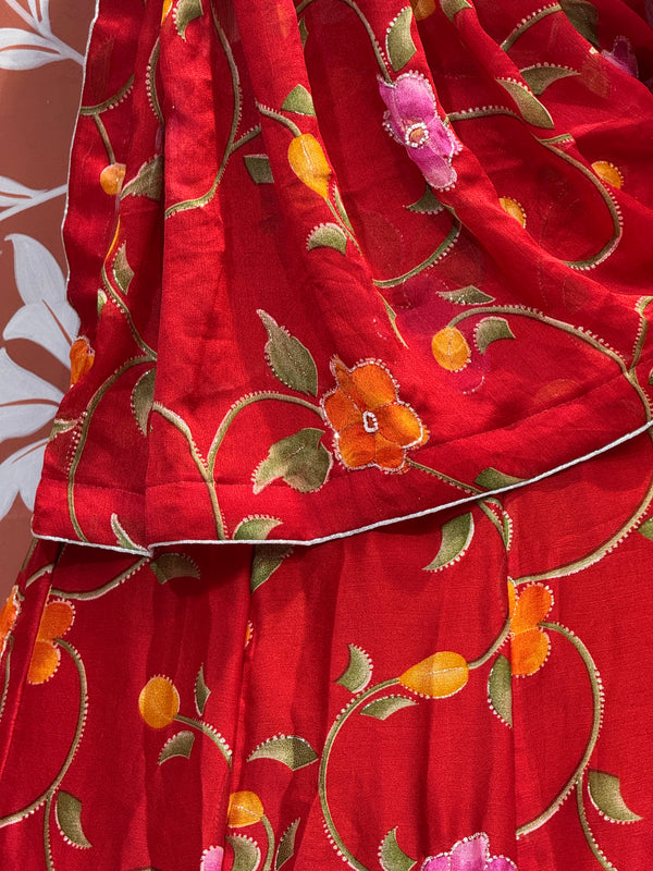 MOSH CRAPE FLORAL LEHENGA