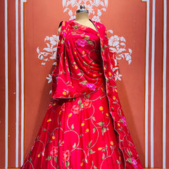 MOSH CRAPE FLORAL LEHENGA