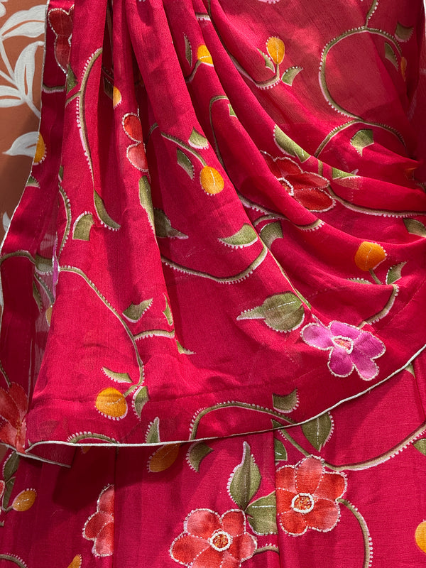 MOSH CRAPE FLORAL LEHENGA