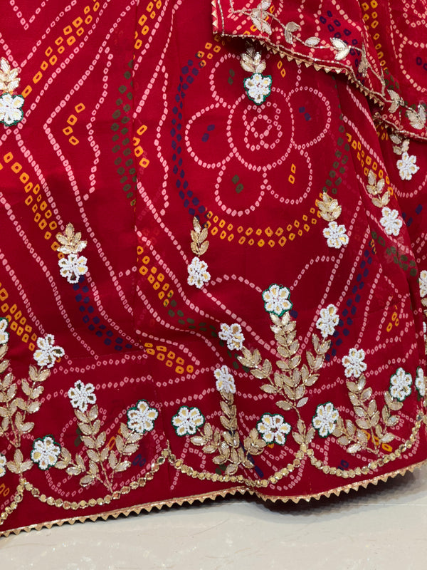 MOSH CRAPE FLORAL LEHENGA