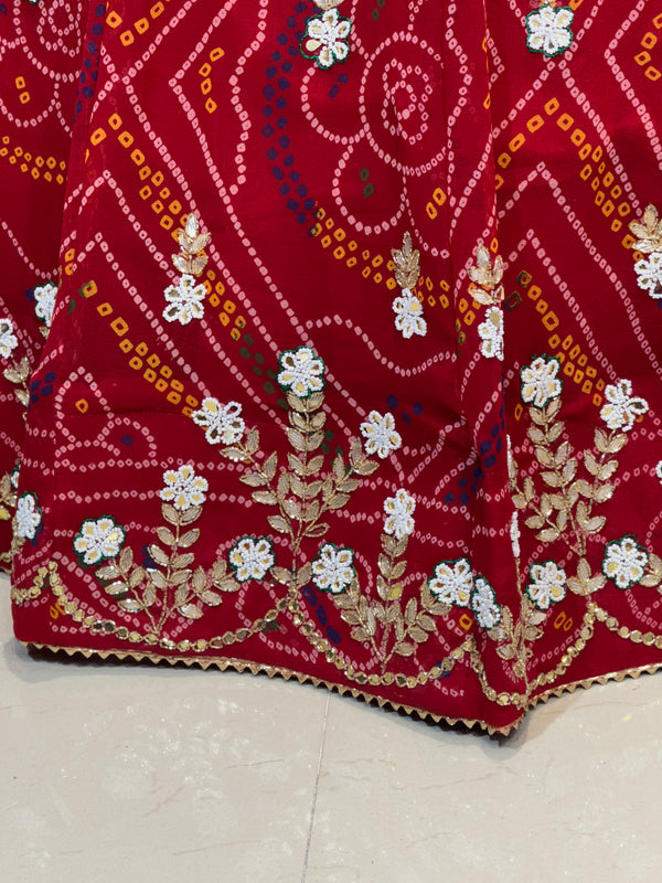 MOSH CRAPE FLORAL LEHENGA