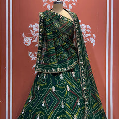 MOSH CRAPE FLORAL LEHENGA