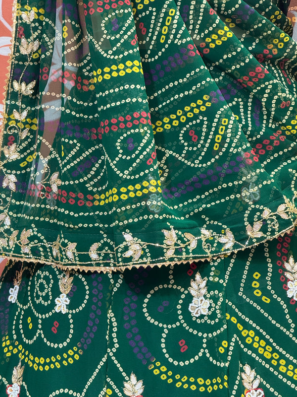 MOSH CRAPE FLORAL LEHENGA