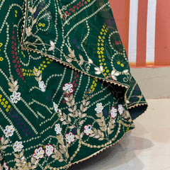 MOSH CRAPE FLORAL LEHENGA