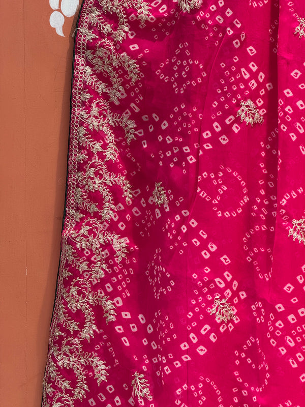 GEORGETTE PITTAN WORK SAREE