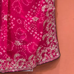 GEORGETTE PITTAN WORK SAREE