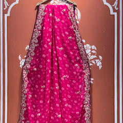 GEORGETTE PITTAN WORK SAREE