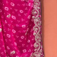 GEORGETTE PITTAN WORK SAREE