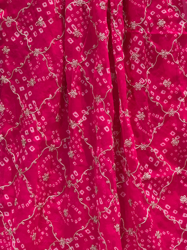 GEORGETTE GOTA PATTI WORK SAREE
