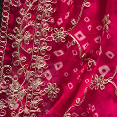 GEORGETTE GOTA PATTI WORK SAREE
