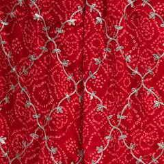 GEORGETTE GOTA PATTI WORK SAREE