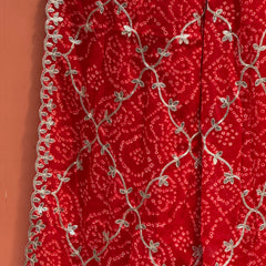 GEORGETTE GOTA PATTI WORK SAREE