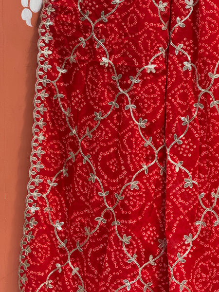 GEORGETTE GOTA PATTI WORK SAREE