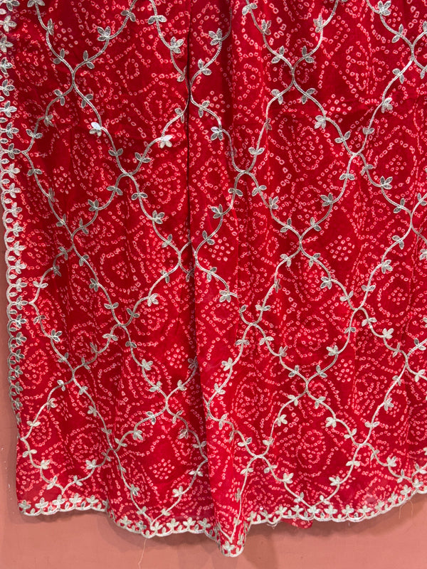 GEORGETTE GOTA PATTI WORK SAREE