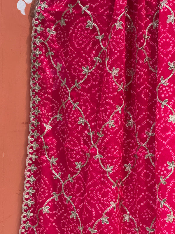 GEORGETTE GOTA PATTI WORK SAREE
