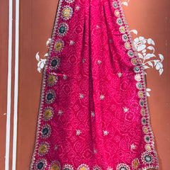 GEORGETTE MANDALA BHANDEJ SAREE
