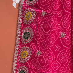 GEORGETTE MANDALA BHANDEJ SAREE
