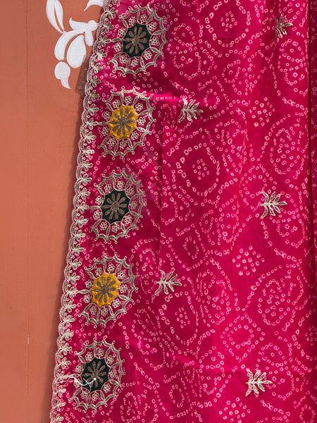 GEORGETTE MANDALA BHANDEJ SAREE
