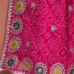 GEORGETTE MANDALA BHANDEJ SAREE