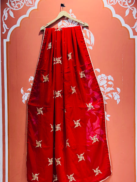 Swastik Georgette Saree