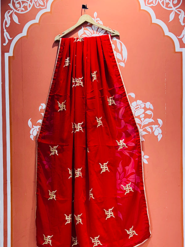 Swastik Georgette Saree