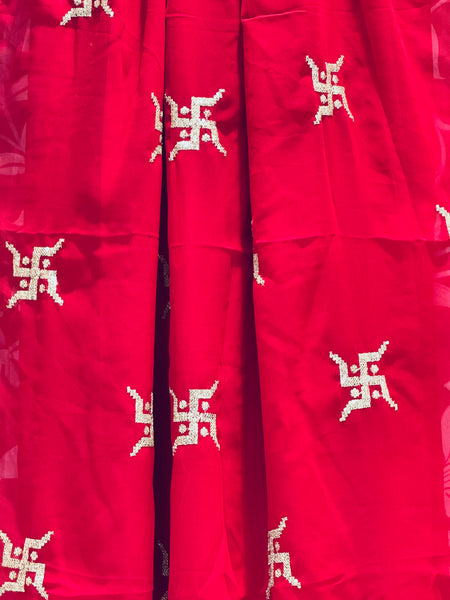 Swastik Georgette Saree