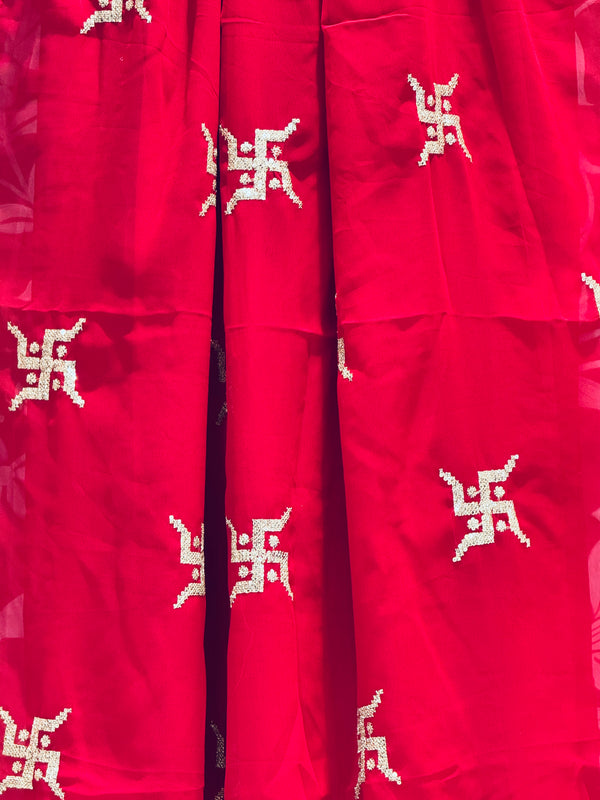 Swastik Georgette Saree