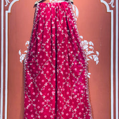 GEORGETTE GOTA PATTI WORK SAREE