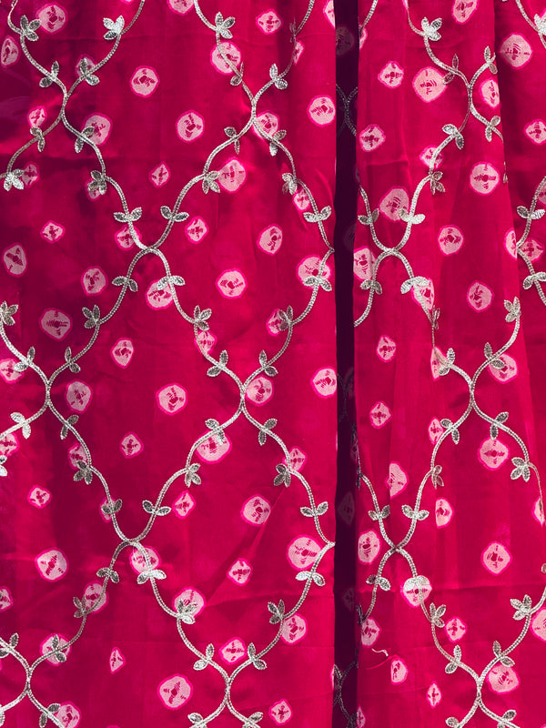 GEORGETTE GOTA PATTI WORK SAREE