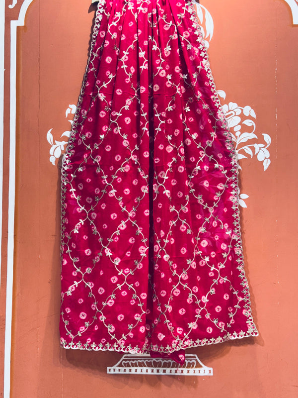 GEORGETTE GOTA PATTI WORK SAREE