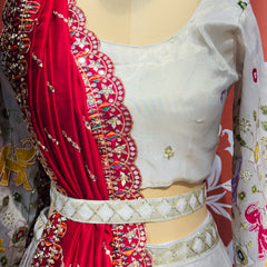 TISSUE ELEPHANTH ROYAL LEHENGA SET