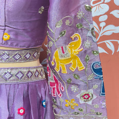 TISSUE ELEPHANTH ROYAL LEHENGA SET