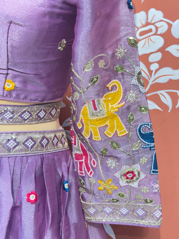 TISSUE ELEPHANTH ROYAL LEHENGA SET