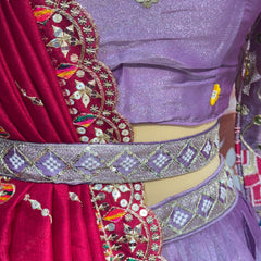TISSUE ELEPHANTH ROYAL LEHENGA SET