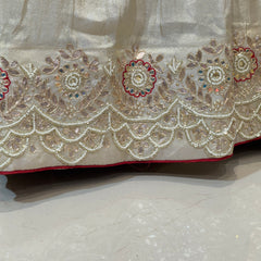 PURE TISSUE LEHENGA WITH PURE GAZI DUPATTA