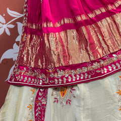 PURE TISSUE LEHENGA WITH PURE GAZI DUPATTA