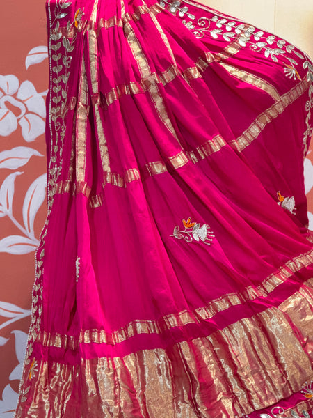 PURE TISSUE LEHENGA WITH PURE GAZI DUPATTA